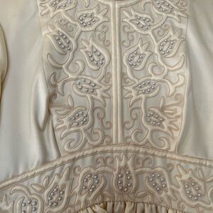 Elegant Cream Embroidered Top